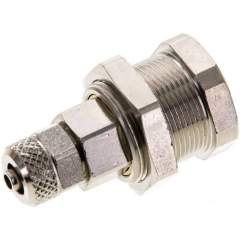 Parker KDAK 4 NW5 MSV. Abreißkupplungsdose (NW5) 6x4mm Schlauch, Messing vernickelt