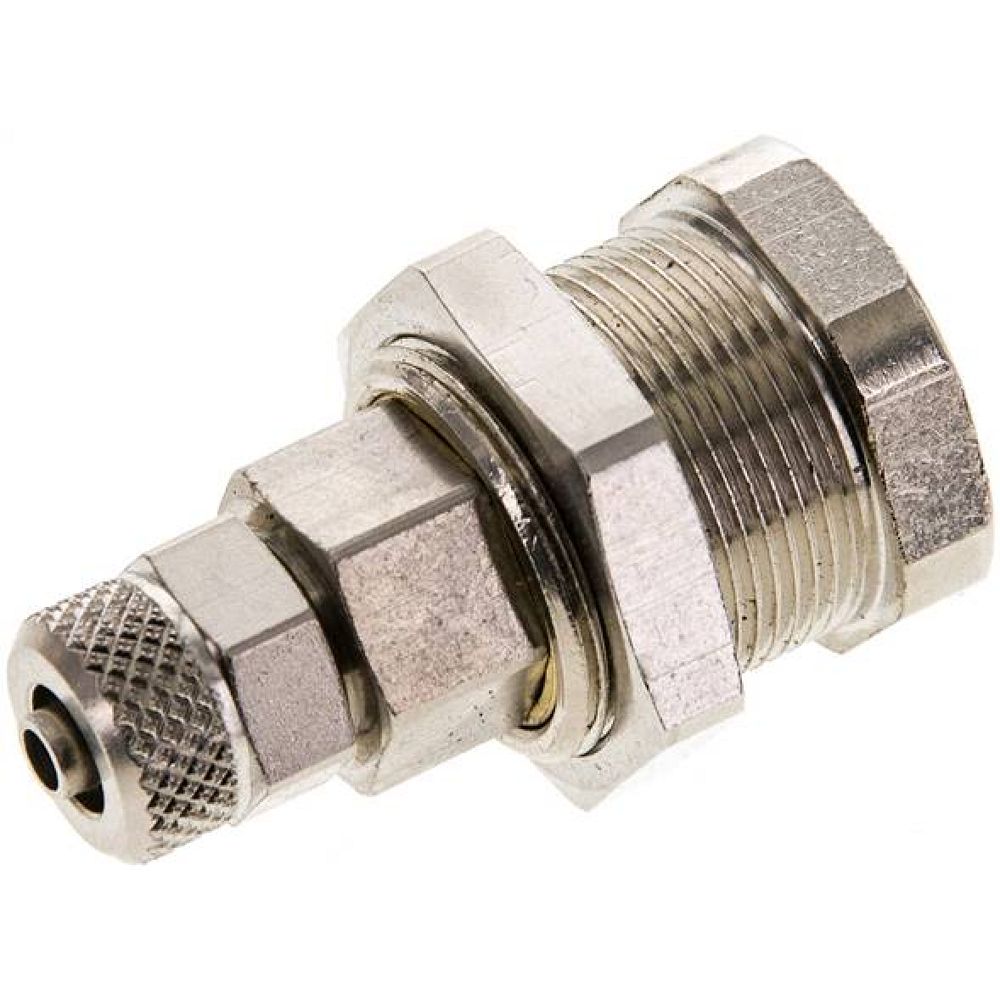 Parker KDAK 4 NW5 MSV BA. Abreißkupplungsdose (NW5) 6x4mm Schlauch, Messing vernickelt