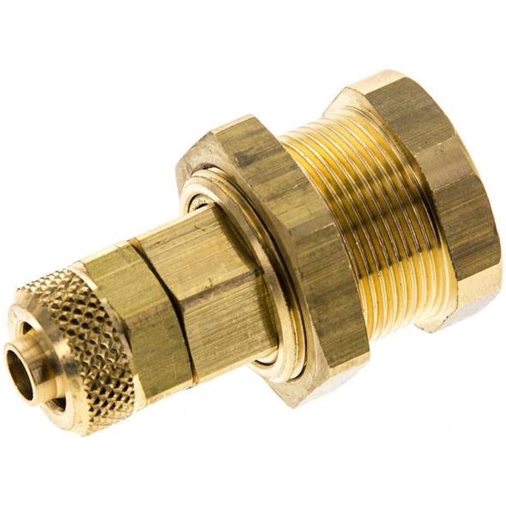 Parker KDAK 6 NW5. Abreißkupplungsdose (NW5) 8x6mm Schlauch, Messing