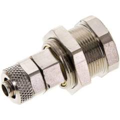 Parker KDAK 6 NW5 MSV. Abreißkupplungsdose (NW5) 8x6mm Schlauch, Messing vernickelt