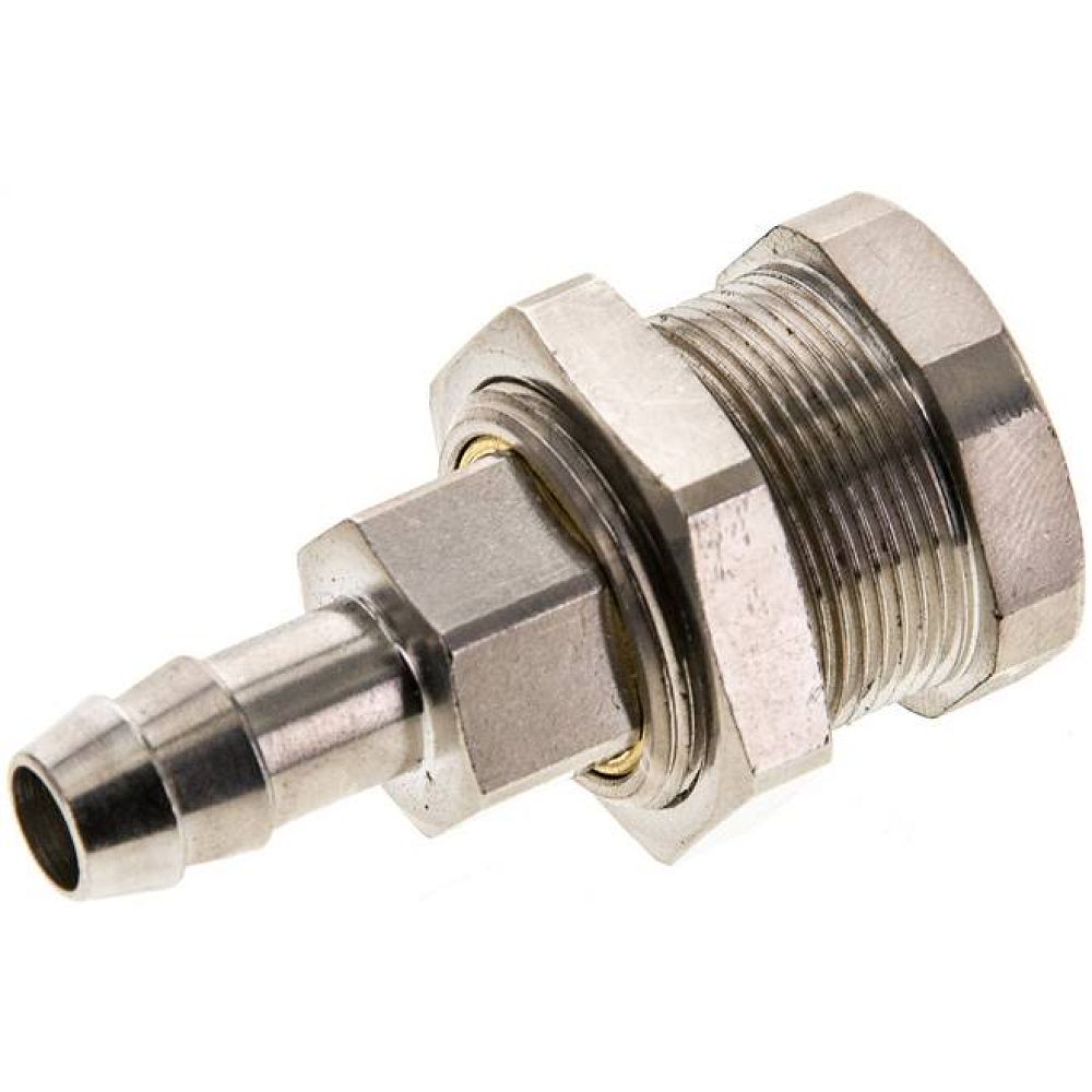 Parker KDAS 8 NW5 MSV BA. Abreißkupplungsdose (NW5) 8 (5/16")mm Schlauch, Messing vernickelt