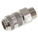 Parker KDG 10 NW15 MSV. Kupplungsdose (NW15) G 1"(AG), Messing vernickelt