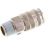 Kupplungsdose (NW10) R 1/2"(AG), Messing vernickelt