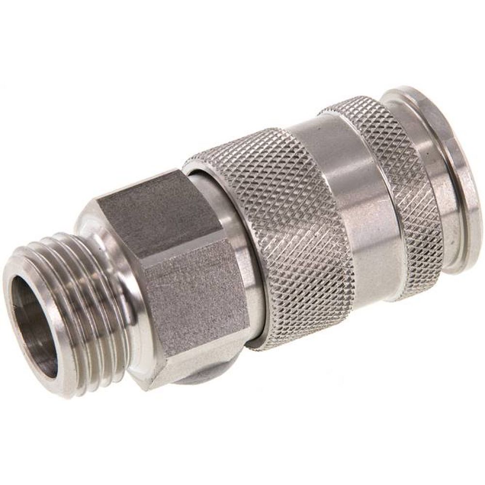 Kupplungsdose (NW10) G 1/2"(AG), Edelstahl