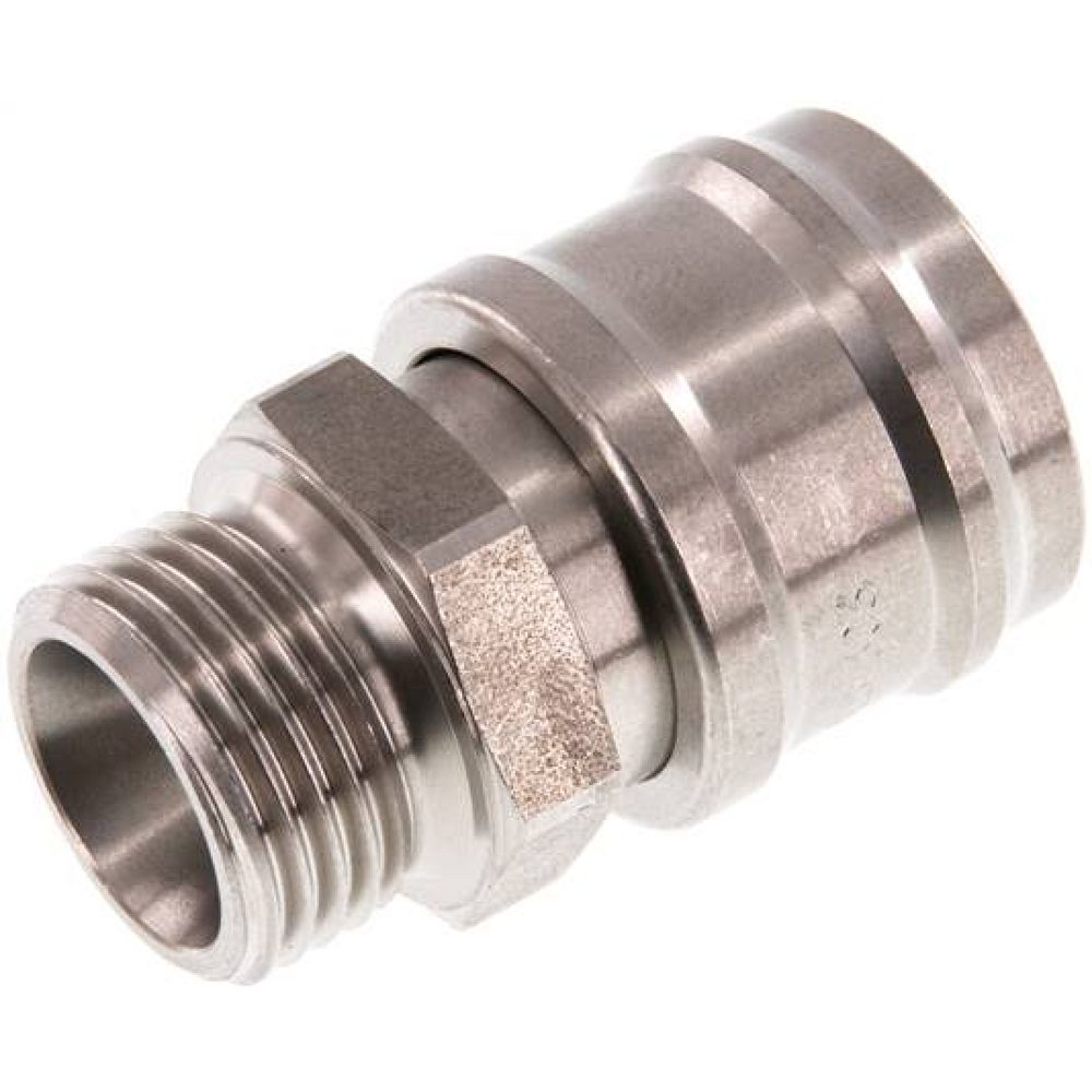 Kupplungsdose (NW7,2) G 1/2"(AG), Edelstahl