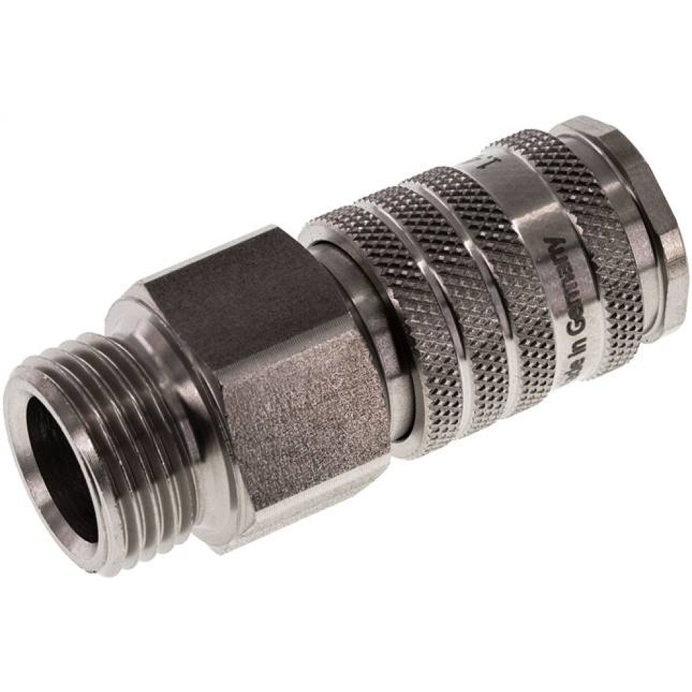 Kupplungsdose (NW7,2) G 1/2"(AG), Edelstahl