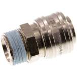 Kupplungsdose (NW7,2) G 1/2"(AG), Messing vernickelt