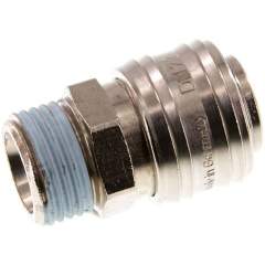 Kupplungsdose (NW7,2) G 1/2"(AG), Messing vernickelt