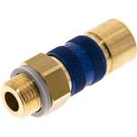 Kupplungsdose (NW5) G 1/4"(AG), blau, Sechseck SW10