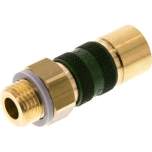 Kupplungsdose (NW5) G 1/4"(AG), grün, Kreis Ø 10,5 mm