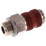 Kupplungsdose (NW5) G 1/4"(AG), Messing vernickelt