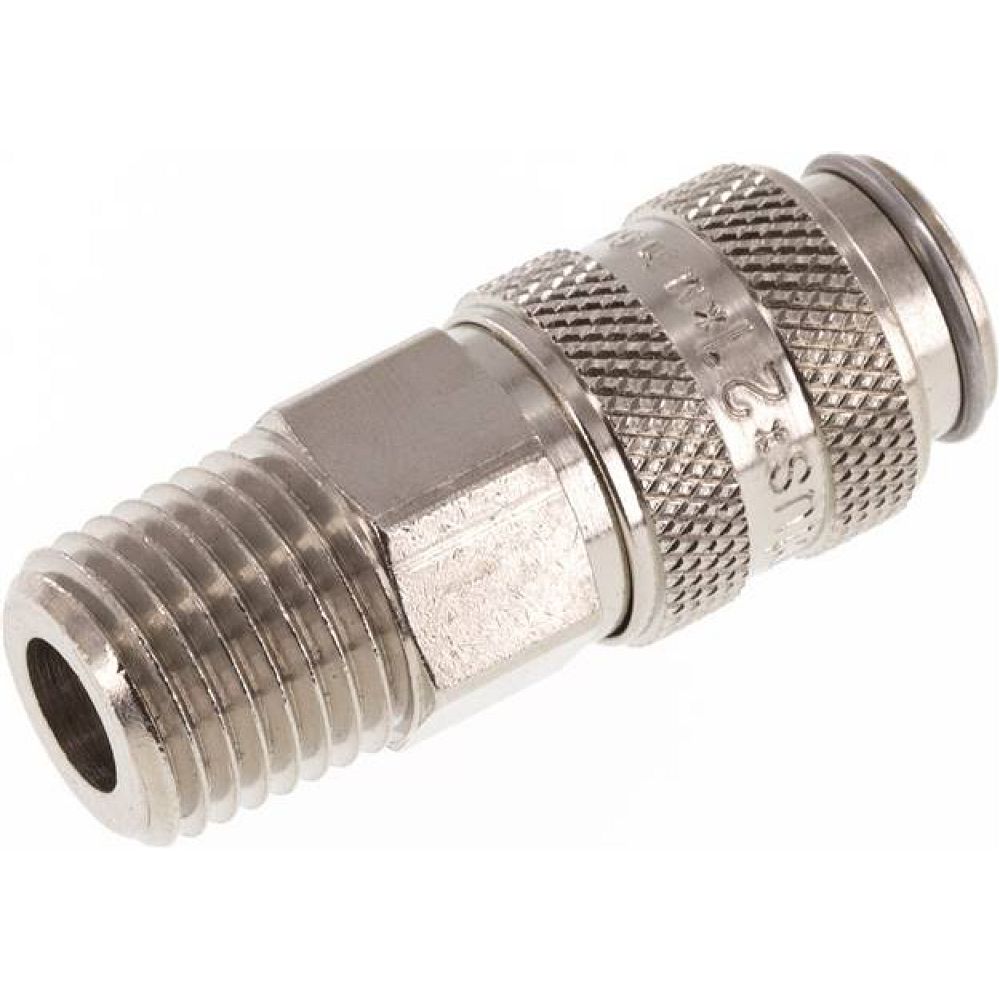 Parker KDG 14 NW5 MSVBA NPT. Kupplungsdose (NW5) NPT 1/4"(AG), Messing vernickelt