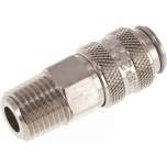 Parker KDG 14 NW5 MSVBA NPT. Kupplungsdose (NW5) NPT 1/4"(AG), Messing vernickelt