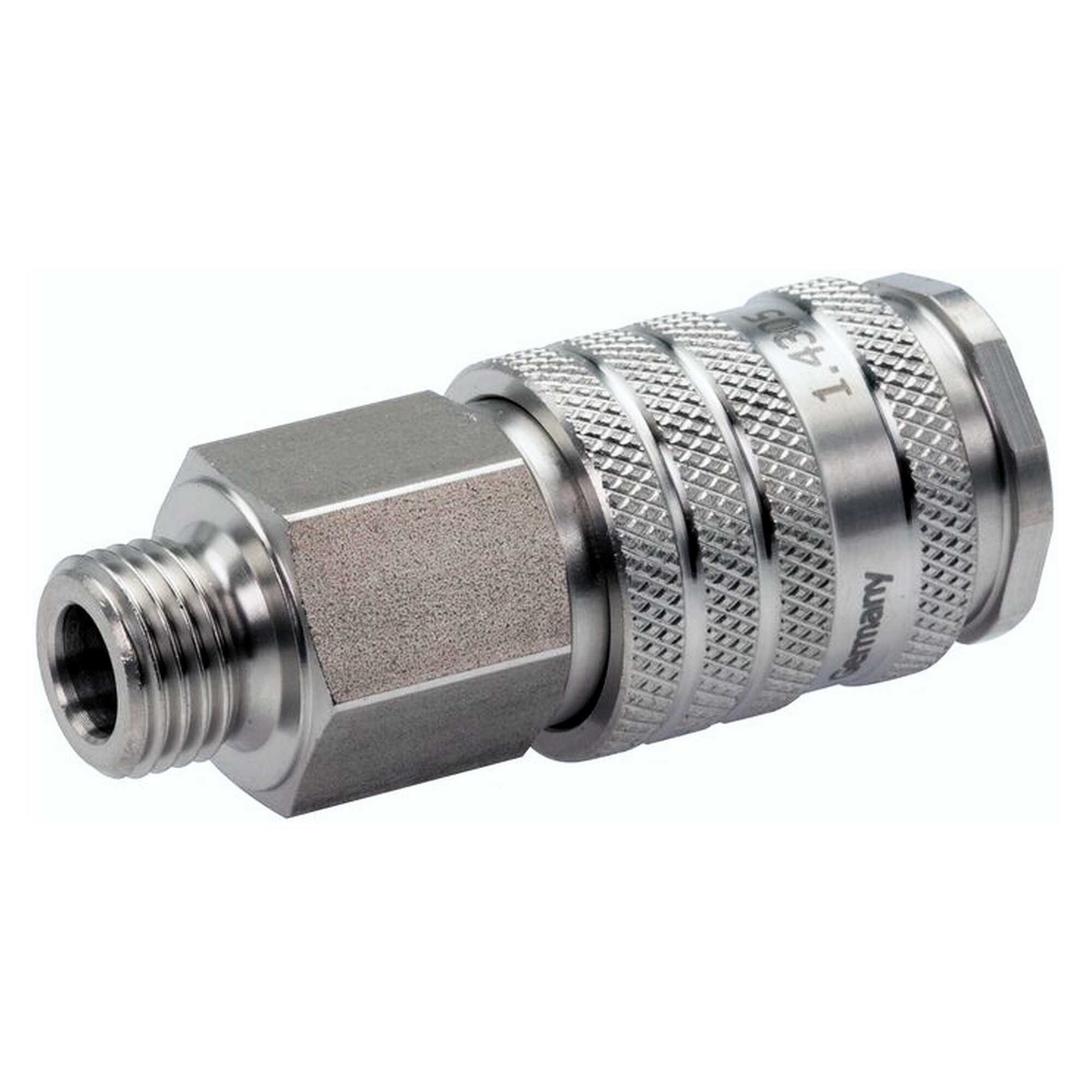 Coupling socket for compressed air, NW7,2, male thread G 1/2"