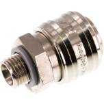 Kupplungsdose (NW7,2) G 1/4"(AG), Messing vernickelt