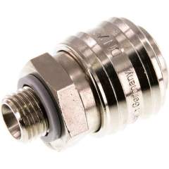 Kupplungsdose (NW7,2) G 1/4"(AG), Messing vernickelt