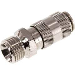 Kupplungsdose (NW2,7) G 1/8"(AG), Messing vernickelt