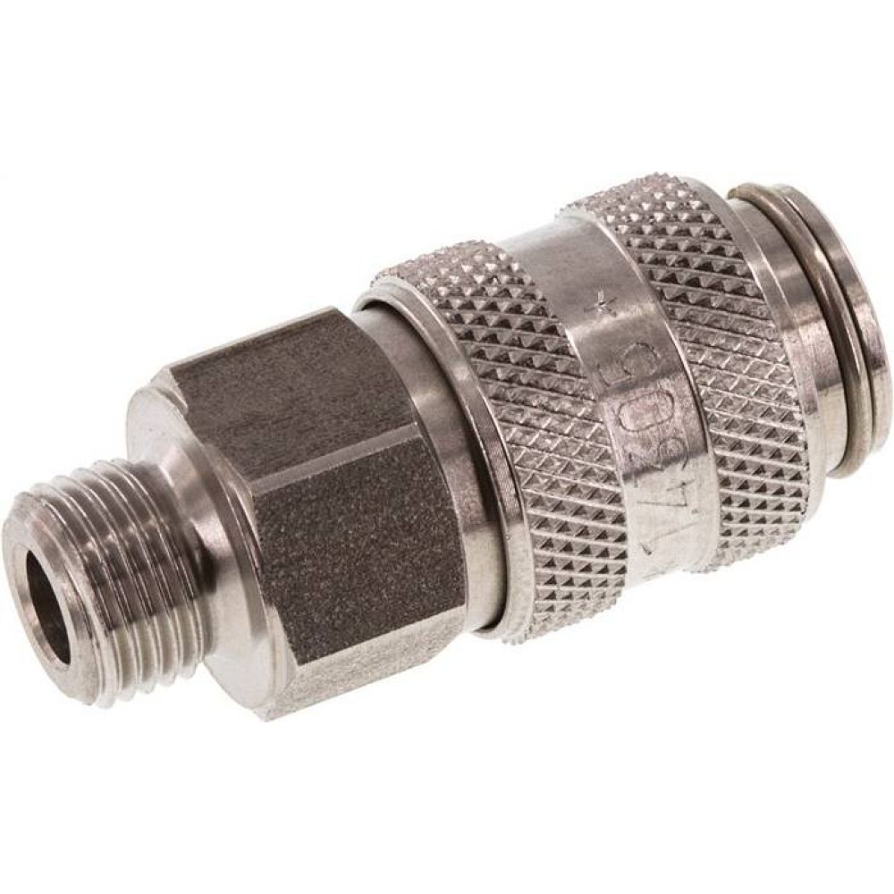 Kupplungsdose (NW5) G 1/8"(AG), Edelstahl