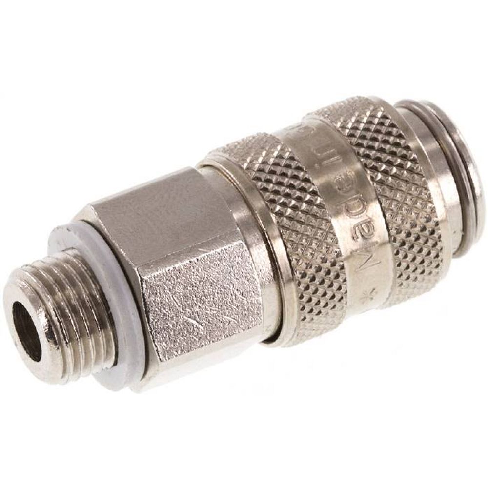 Kupplungsdose (NW5) G 1/8"(AG), Messing vernickelt