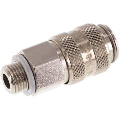 Kupplungsdose (NW5) G 1/8"(AG), Messing vernickelt