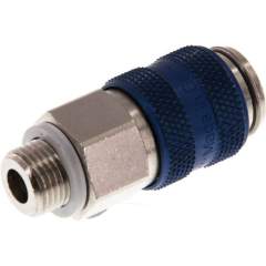 Kupplungsdose (NW5) G 1/8"(AG), Messing vernickelt