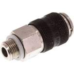 Kupplungsdose (NW5) G 1/8"(AG), Messing vernickelt