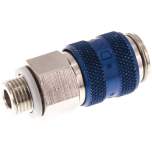 Kupplungsdose (NW5) G 1/8"(AG), Messing vernickelt