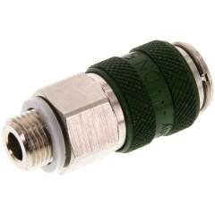 Kupplungsdose (NW5) G 1/8"(AG), Messing vernickelt