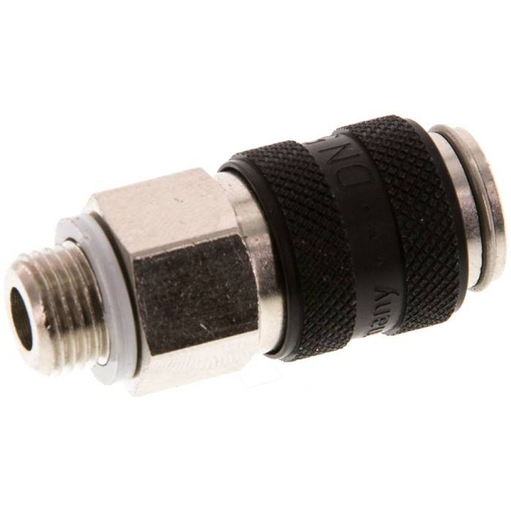 Kupplungsdose (NW5) G 1/8"(AG), Messing vernickelt