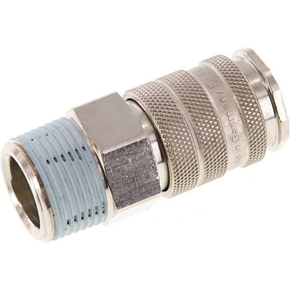 Kupplungsdose (NW10) R 3/4"(AG), Messing vernickelt