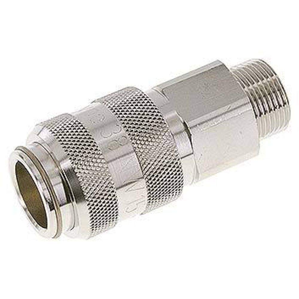 Parker KDG 34 NW15 MSV. Kupplungsdose (NW15) G 3/4"(AG), Messing vernickelt