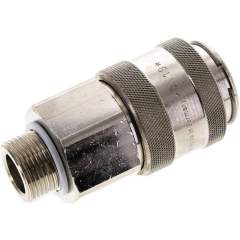 Kupplungsdose (NW19) G 3/4"(AG), Messing vernickelt