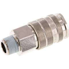 Kupplungsdose (NW10) R 3/8"(AG), Messing vernickelt