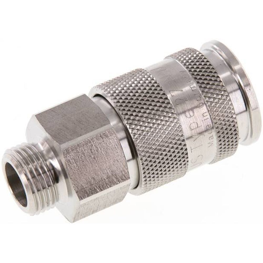 Kupplungsdose (NW10) G 3/8"(AG), 1.4404