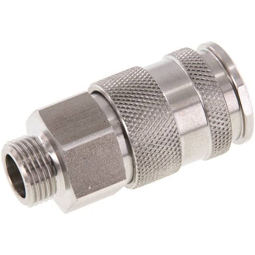 Kupplungsdose (NW10) G 3/8"(AG), Edelstahl