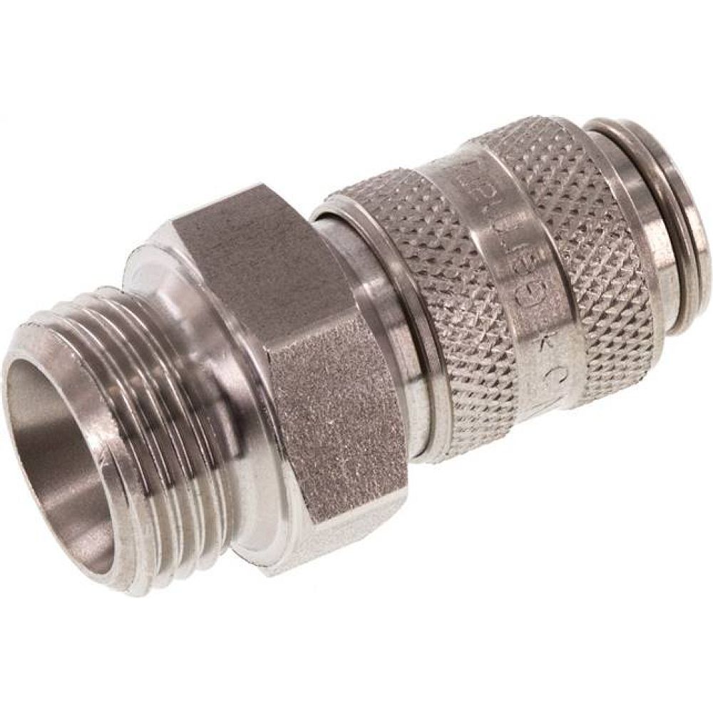 Kupplungsdose (NW5) G 3/8"(AG), Edelstahl