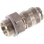 Kupplungsdose (NW5) G 3/8"(AG), Messing vernickelt