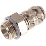 Kupplungsdose (NW5) G 3/8"(AG), Messing vernickelt