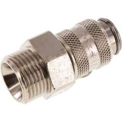 Parker KDG 38 NW5 ST. Kupplungsdose (NW5) G 3/8"(AG), Stahl gehärtet & vernickelt