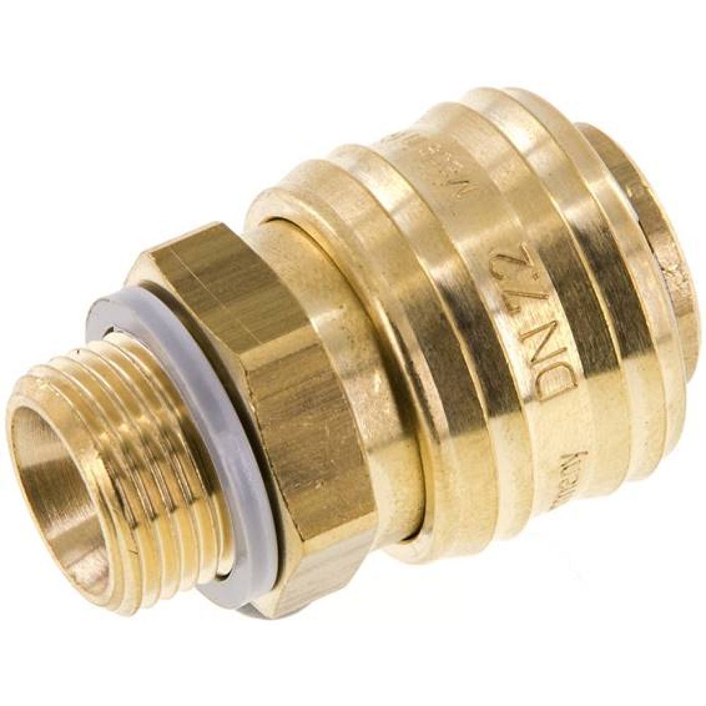 Kupplungsdose (NW7,2) G 3/8"(AG), Messing