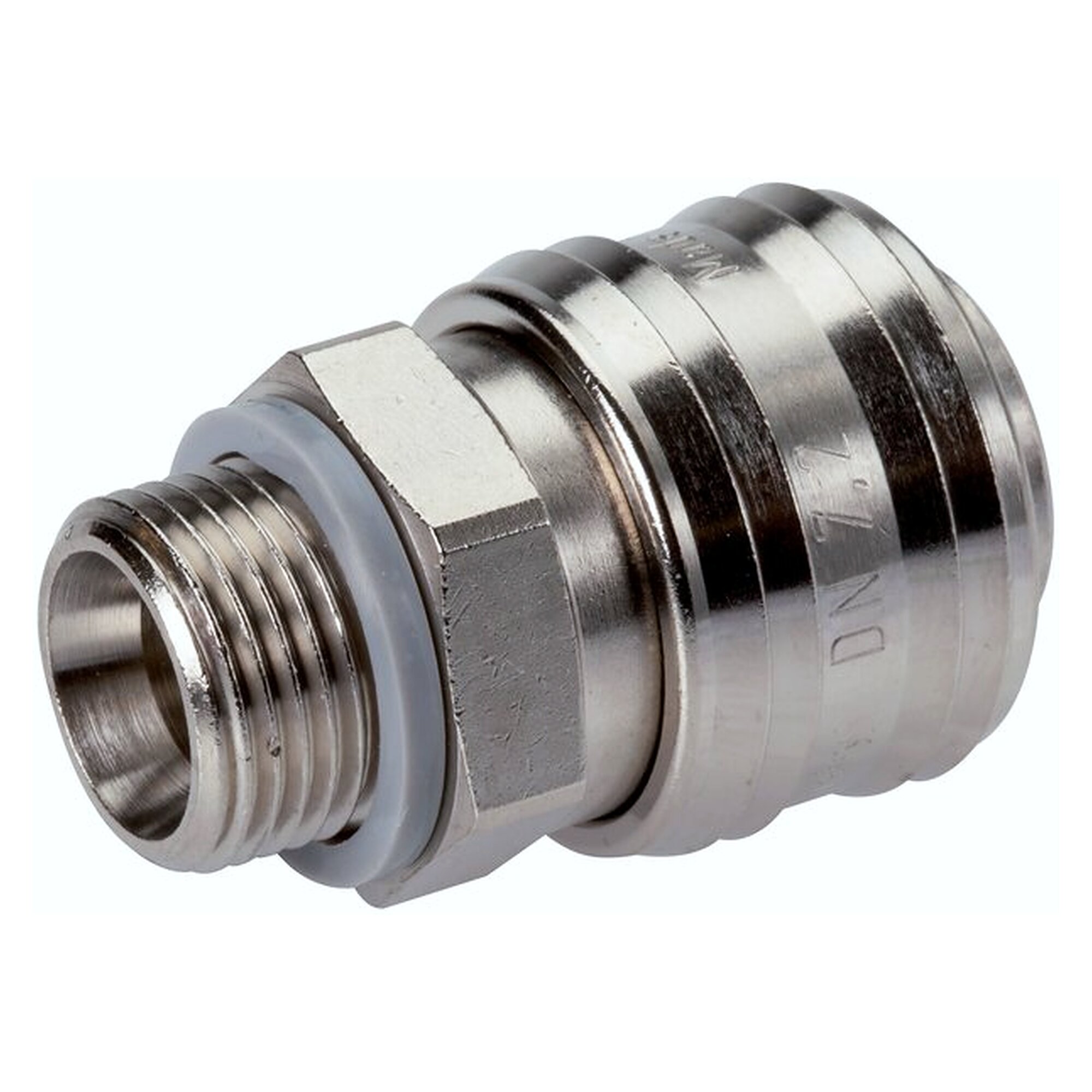 Coupling socket for compressed air, NW7,2, standard, male thread G 1/2", ja