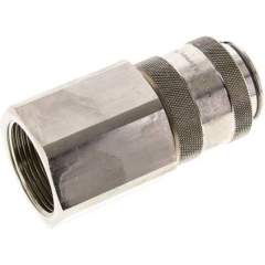 Kupplungsdose (NW19) G 1-1/4"(IG), Messing vernickelt