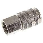 Kupplungsdose (NW10) G 1/2"(IG), Messing vernickelt