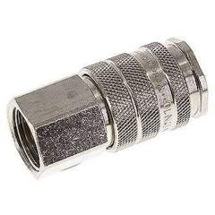 Kupplungsdose (NW10) G 1/2"(IG), Messing vernickelt