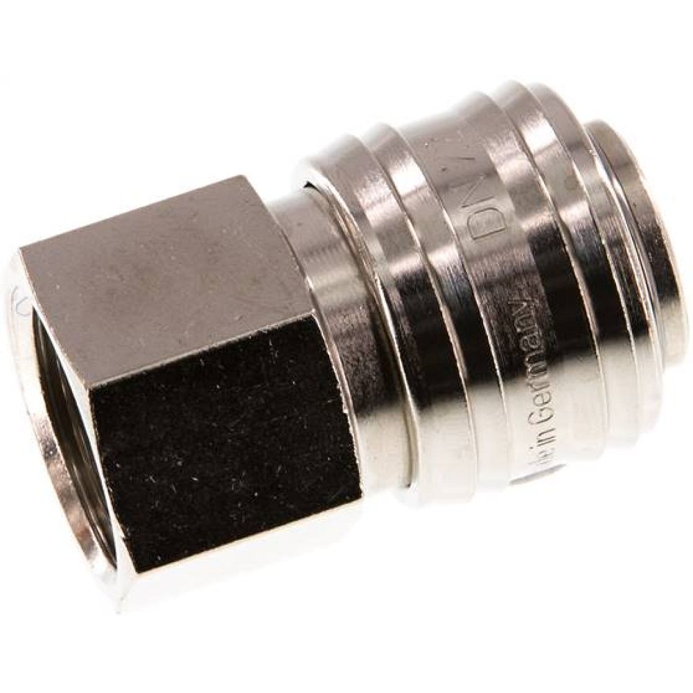 Kupplungsdose (NW7,2) G 1/2"(IG), Messing vernickelt