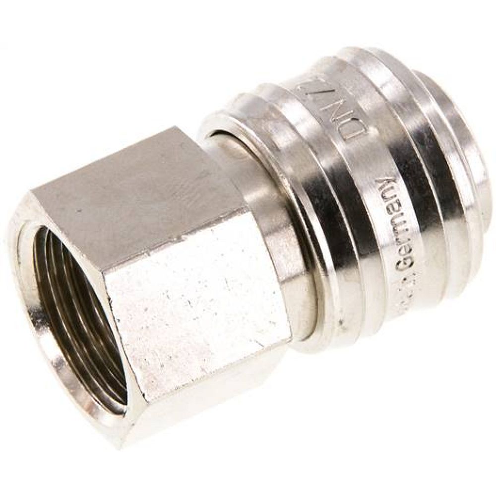 Kupplungsdose (NW7,2) G 1/2"(IG), Messing vernickelt