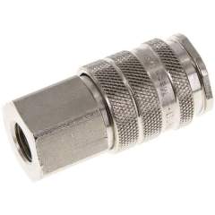 Kupplungsdose (NW10) G 1/4"(IG), Messing vernickelt