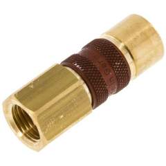 Kupplungsdose (NW5) G 1/4"(IG), braun, Dreieck 9,5 mm