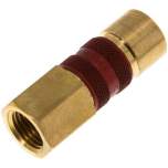 Kupplungsdose (NW5) G 1/4"(IG), rot, Achteck SW10