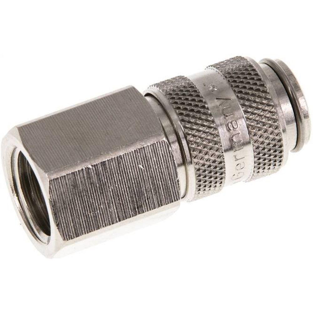 Kupplungsdose (NW5) G 1/4"(IG), Messing vernickelt